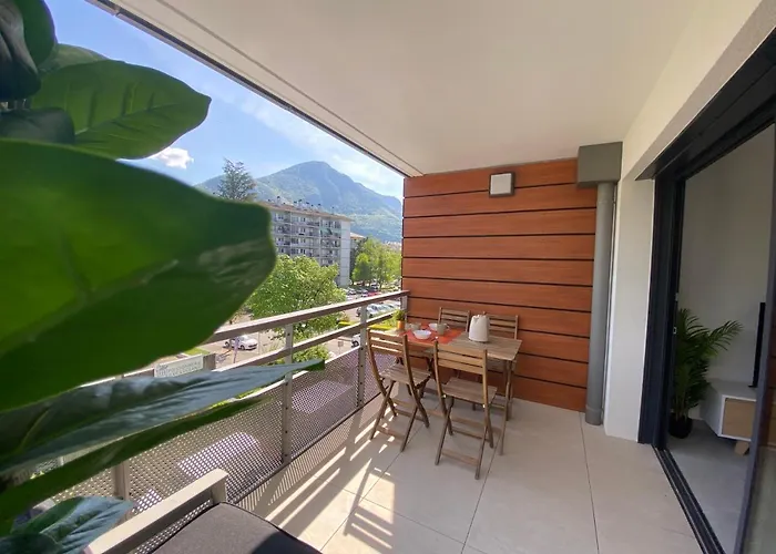 Apartament L'orangeraie - Garage, Balcon, Velos, Proche Lac, Vue Montagne Annecy